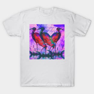 Oil Paint of Flamingo T-Shirt